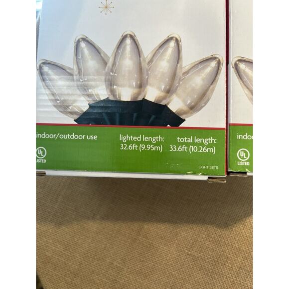 LED C7 50 Count Warm Light String (Set of 2) - Picture 3 of 5